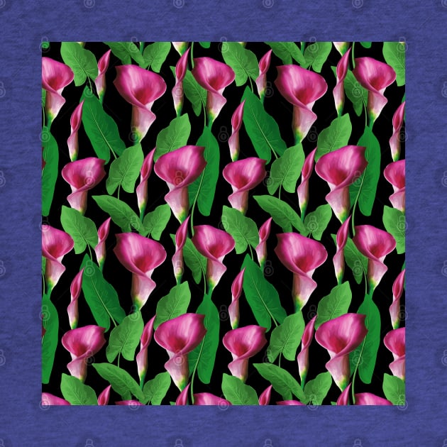 Watercolor Calla Lily Pattern by Designoholic